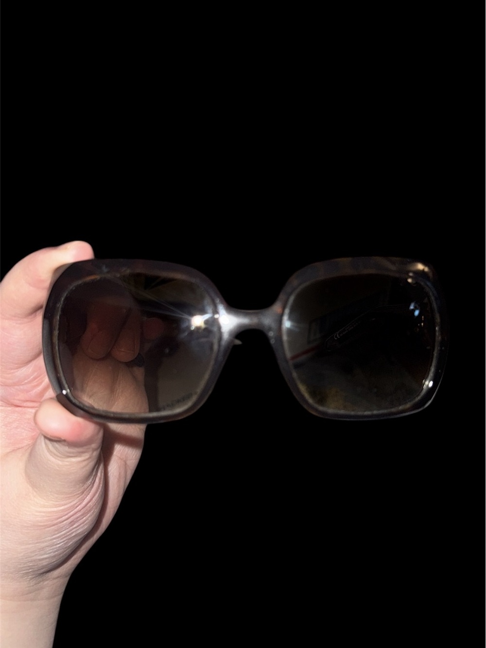 Gucci Tortoise Shell Oversized Square Sunglasses - Brown